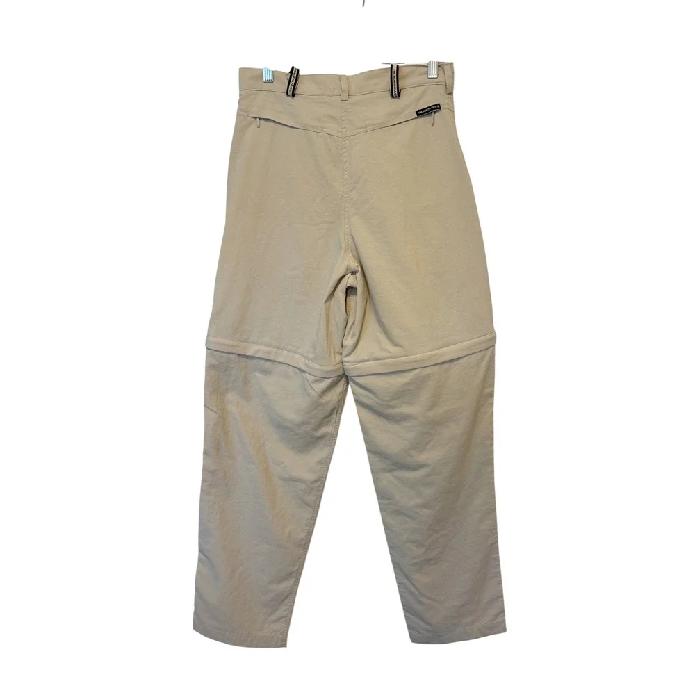 The North Face Womens Tan Khaki Convertible Zip Off Hiking Pants Sz 10